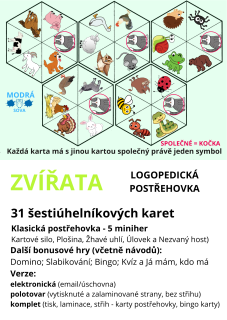 Logopedická postřehovka ZVÍŘATA